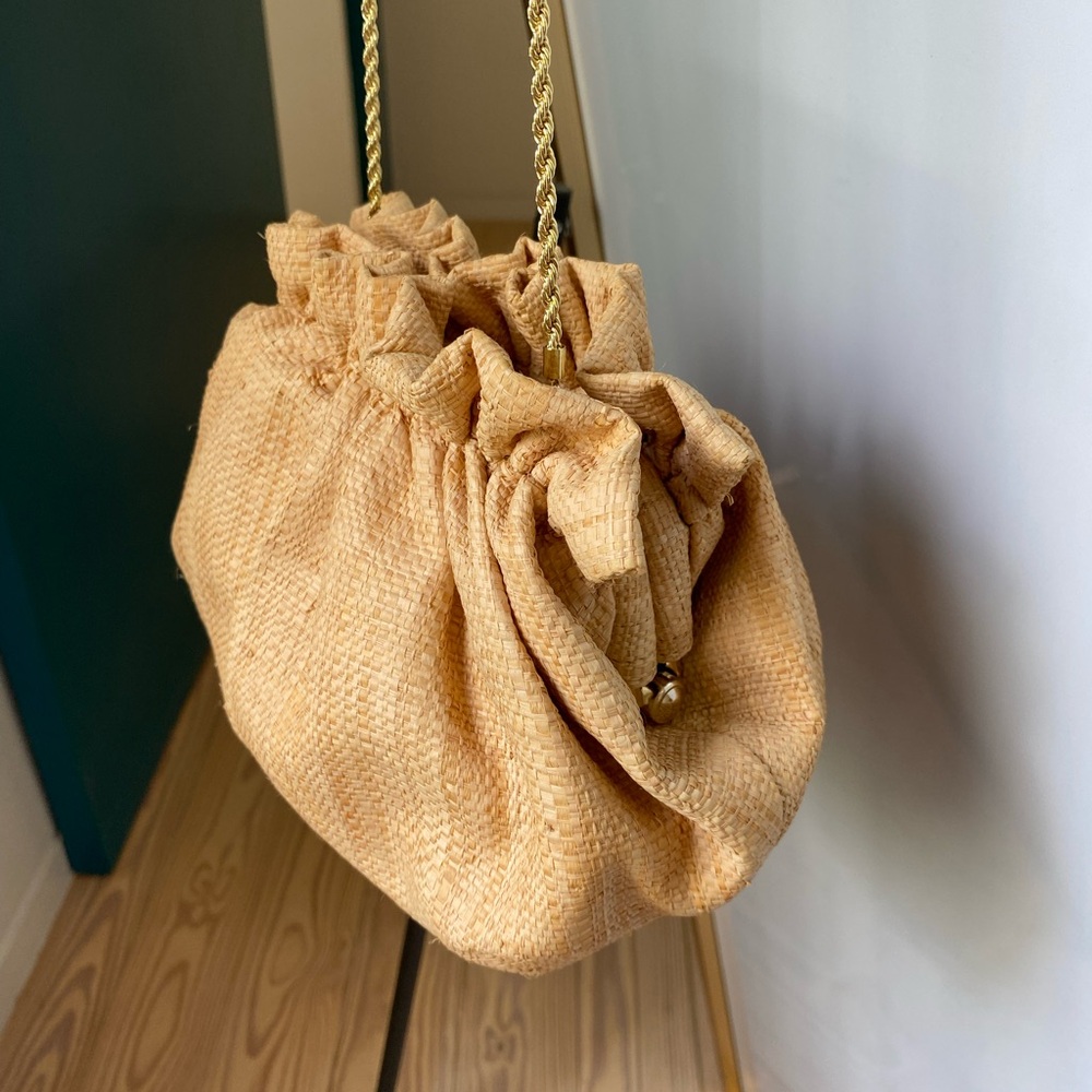 Loeffler Randall Willa Mini Cinch Clutch / Natural Cream Crossbody Bag - Picture 4 of 12
